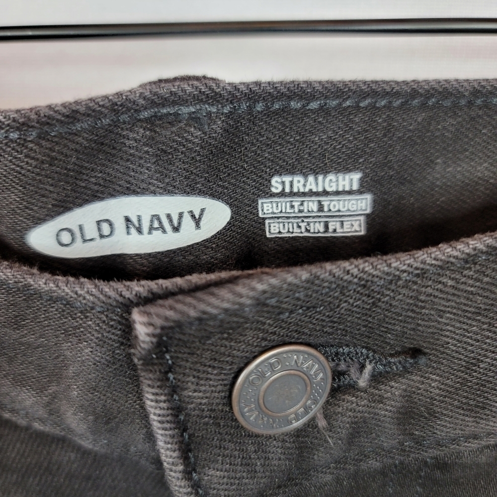 Old Navy Built-In Flex Straight Black Jeans NWT - Picture 8 of 10